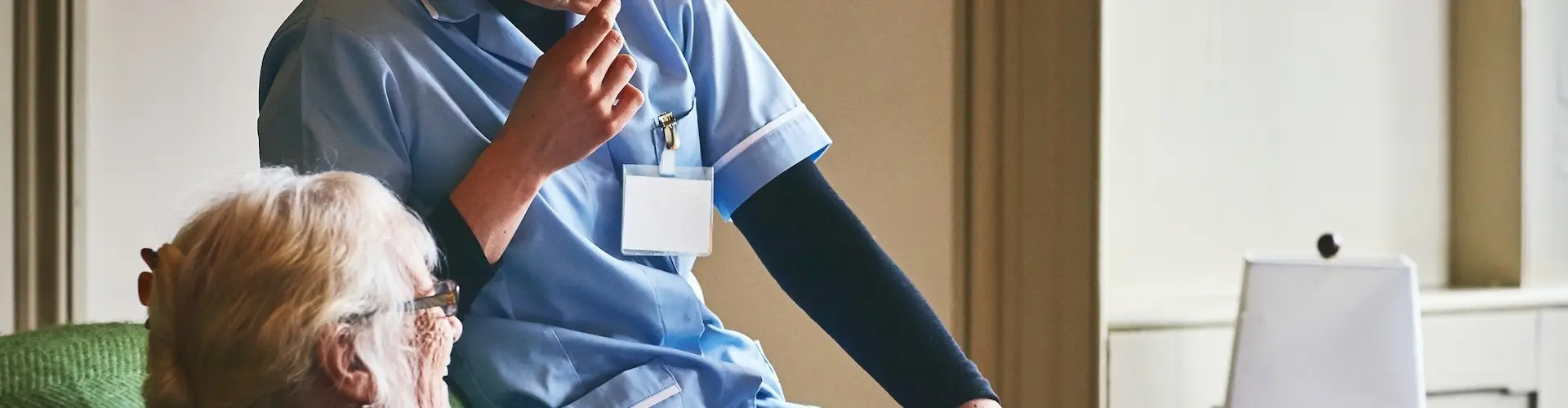 Care assistant with client